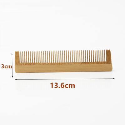 1Pcs Peach Wood Comb Flower Painted Anti-Static Natural Head Massage Comb Handmade Wooden Hair Comb Hair Styling Tools For Gift