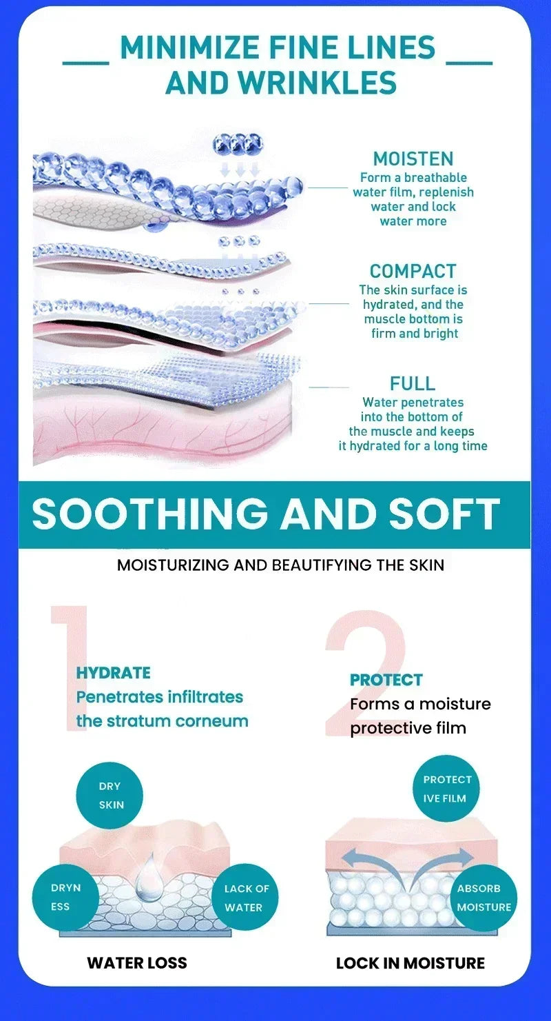 Instant Facial Anti Wrinkle Essence Moisturizing Anti-aging Lifting Firming Brighten Fade Fine Lines Skin Deep Repair Face Serum