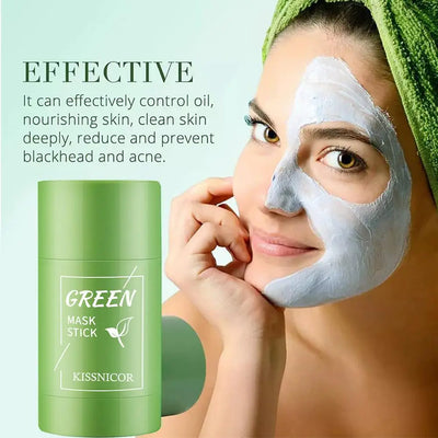1/10Pcs Green Tea Face Cleansing Mask Stick Shrink pores Blackhead Remover facial Cleansing Moisturizing Mask SkinCare Face Care