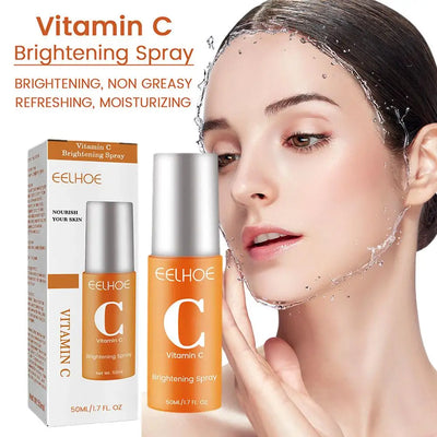 50ml Vitamin C Facial Spray Mist Green Tea Toner Nourishing Relieve Redness Moisturizing Vitamin C for Face Mist Spray Skin Care