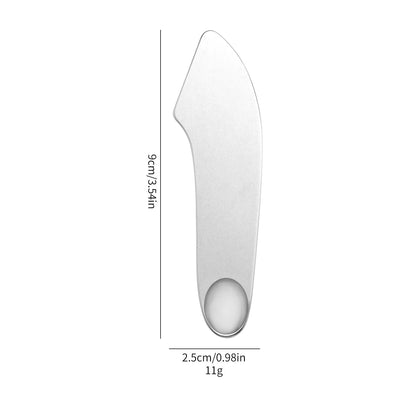 Stainless Steel Cosmetic Scraper Spatula Facial Scraping Massage Foundation Cream Scooping Mixing Stick Professional Makeup Tool