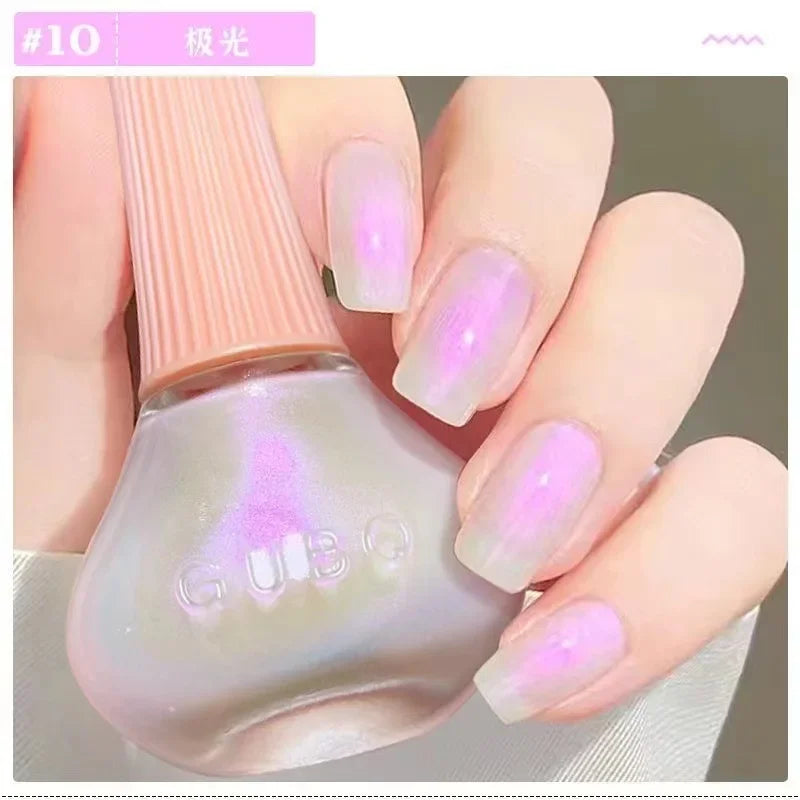 45 Colors Nail Polish Oil-based Nails Polish No-bake Quick Dry Non-tear Small Glitter Nail Gel Transparent Red Nail Art