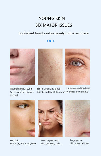 Nano Microneedling Pen Facial Skin Care Product Absorbs Device LED Light Photon Vibration Face Massager Mesogun Serum Applicator