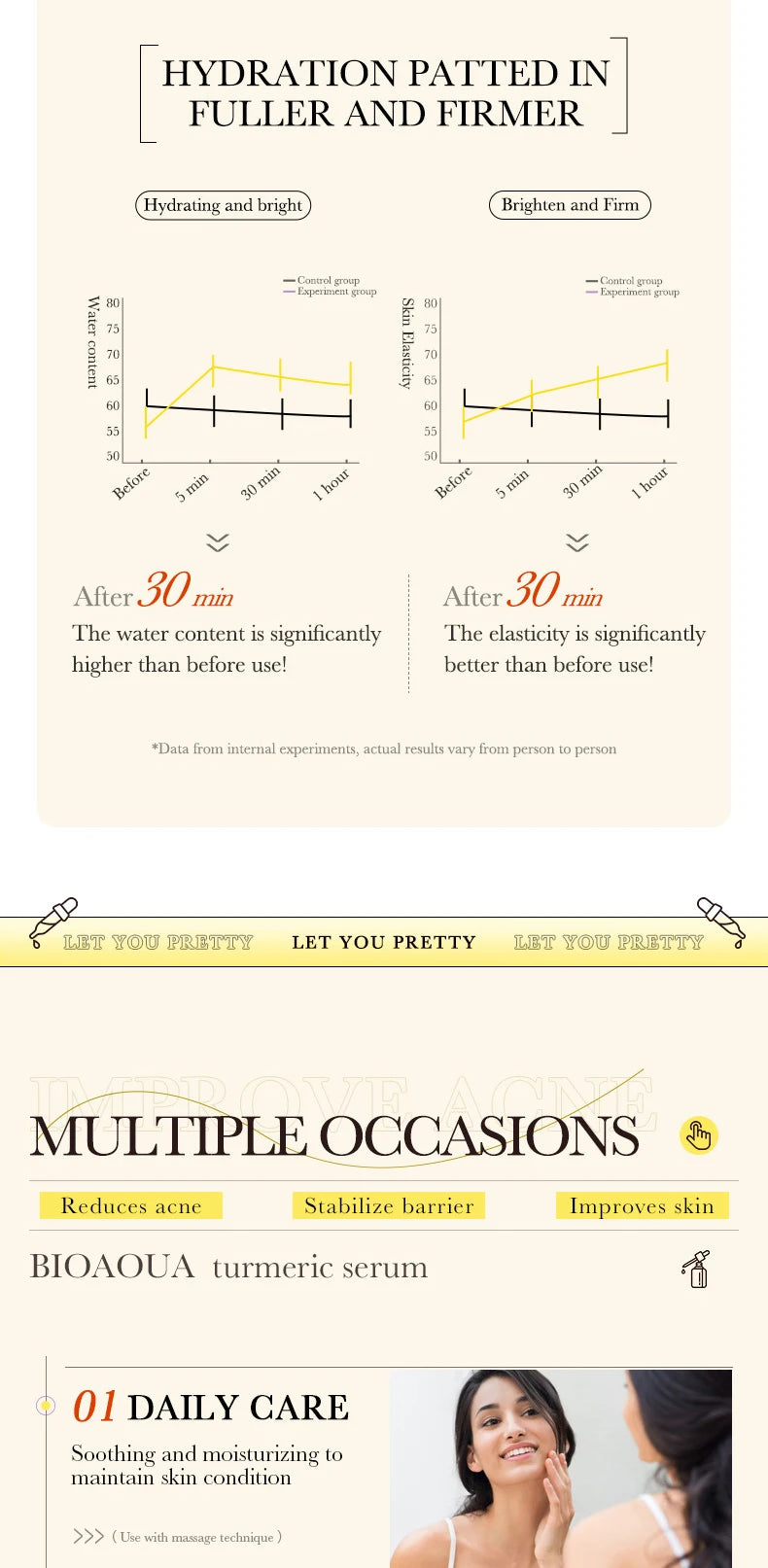 BIOAQUA Vitamin C Retinol Hyaluronic Acid Serum Moisturizing Brightening Hydrating Firming Facial Essence Beauty Face Skin Care