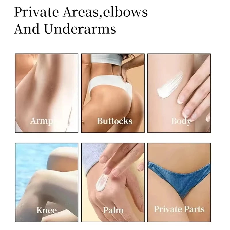 Body whitening cream niacinamide whitening lightening private armpit knee inner thigh whitening nourishing moisturising cream