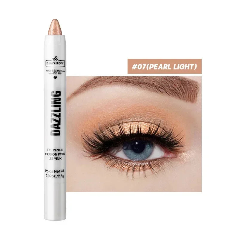 Highlighter Eyeshadow Pencil Waterproof Glitter Matte Nude Eye Shadow Lying Silkworm Makeup Pigment Cosmetics White Eyeliner Pen