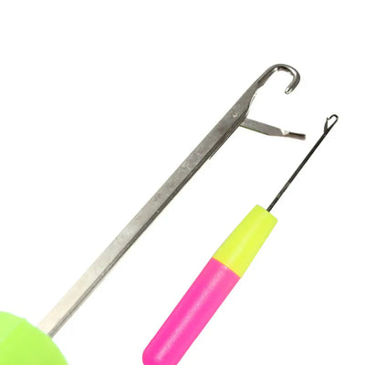 1pcs Wooden Crochet Dreadlocks Braid Needle Feather Wig Hook Needles Threader Knitting Hair Crochet Needles Hair Extension Tools