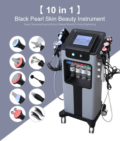 AOKO New10IN 1 Hydro Dermabrasion Aqua Peeling Ultrasound Facial Care Oxygen Injection Skin Rejuvenation Whiting Beauty Machine