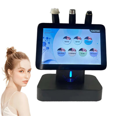 Professional CO2 Oxygen Facial Device Skincare Bubble Machine Hydro Dermabrasion 3 In 1 Facial Electric Massager Skin Cleansing