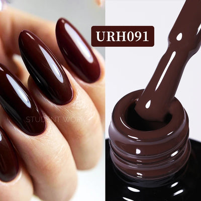 UR SUGAR 7ml Nude Pink Color Nail Gel Polish Semi Permanent Soak Off UV DIY Nail Art Gel Long Lasting Design Manicure Supplies