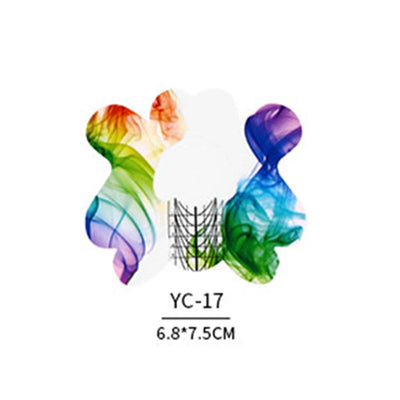 100pcs Nail Extension Guide Stickers French Nails Form Shaper Beginner DIY Acrylic/UV Gel/Poly Acrylic Gel Manicure Extension&*&