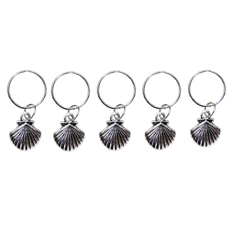 5pcs/bag Hair Braid Bead Butterfly Dreadlock Beads Ring Braiding Hair Sparkly Hair Styling Tool Bohemian Braid Hairs Accessories