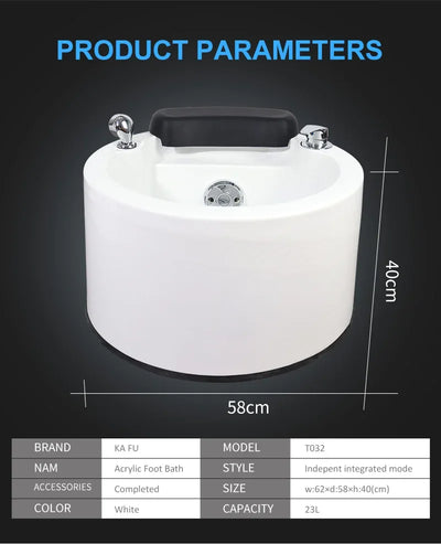 Spa Pedicure Basin For Beauty Salon Surfing Massage Beauty Parlor Spa Foot bath Tub Electric Footbath Pedicure Bowl Foot Spa