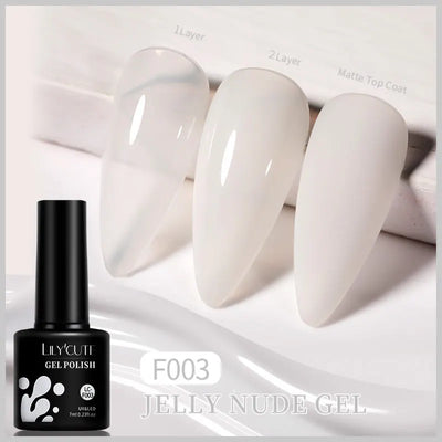 Lilycute Auroras Effect Gel Nail Polish Top Coat Summer Purple Spar Glitter Laser Semi Permanent Soak Off Nail Art Gel Varnish