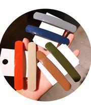 Morandi Color Spring Hair Clip Women Girls Temperament Ponytail Hairpin Korean Colorful Matte Barrettes Hair Styling Accessories