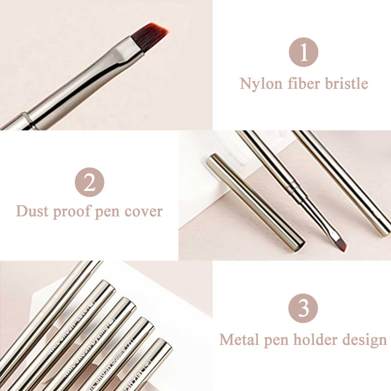 BORN PRETTY Nail Liner Brush DIY Drawing Painting Flower Line Stripes Pen Metal Handle UV Gel Nail Art Brushes Manicure Tool