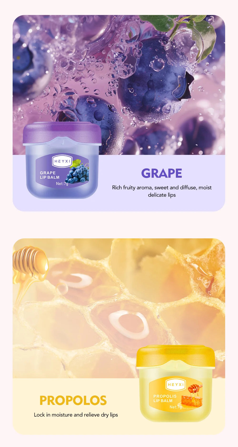 24pcs Fruit Flavored Lip Balm Set Natural Moisturizing Hydrating Non-sticky Winter Anti-Cracked Lip Balm Lips Skin Care