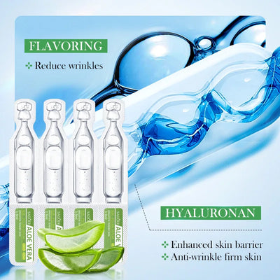SADOER Aloe Vera Anti Aging Face Serum Moisturizing Brightening Firming Hydrating Facial Essence Beauty Face Skin Care Products