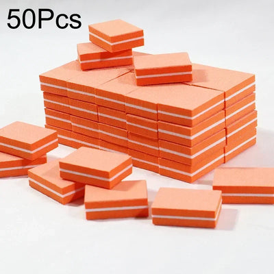 New 100-10Pc Mini Buffing Sanding Files Block Pedicure Care Nail Art Buffer Polish Manicure Pedicure Nail File Tools Nail Charm