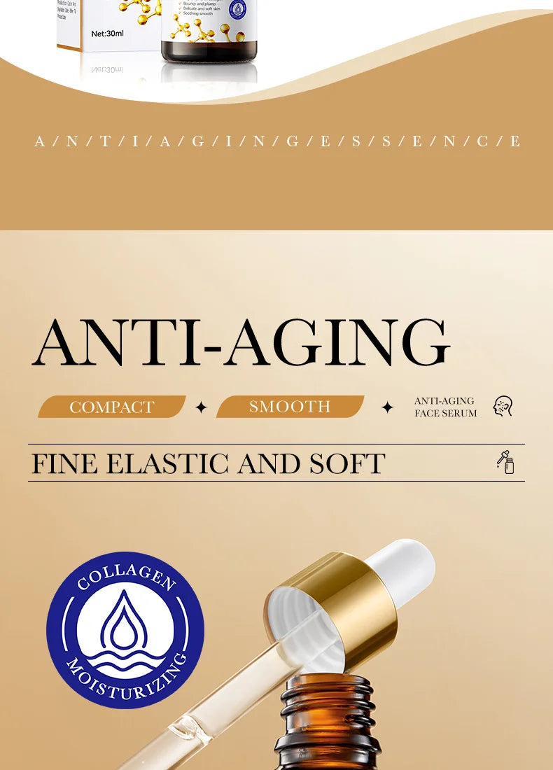 1/3/5pcs SADOER Collagen Face Serum skincare Facial Essence Liquid Anti-aging Moisturizing Nourishing Facial Serum Skin Care