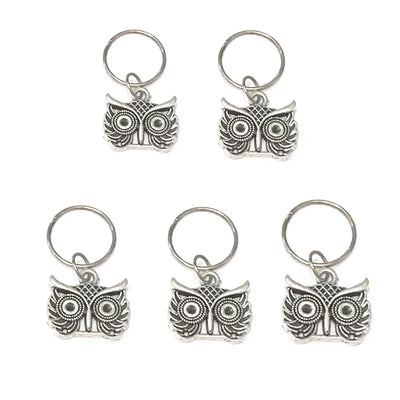 5pcs/bag Hair Braid Bead Butterfly Dreadlock Beads Ring Braiding Hair Sparkly Hair Styling Tool Bohemian Braid Hairs Accessories