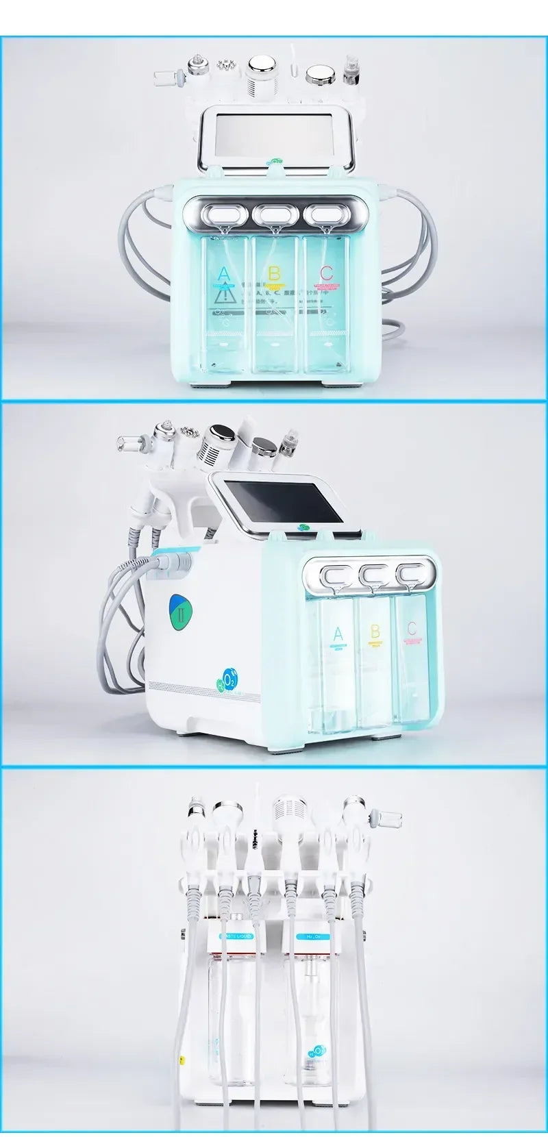 New Arrival! 7 In 1 H2O2 Water Oxygen Jet Peel Hydro Beauty Skin Cleansing Hydrofacial Machine Facial Machine Water Aqua Peeling