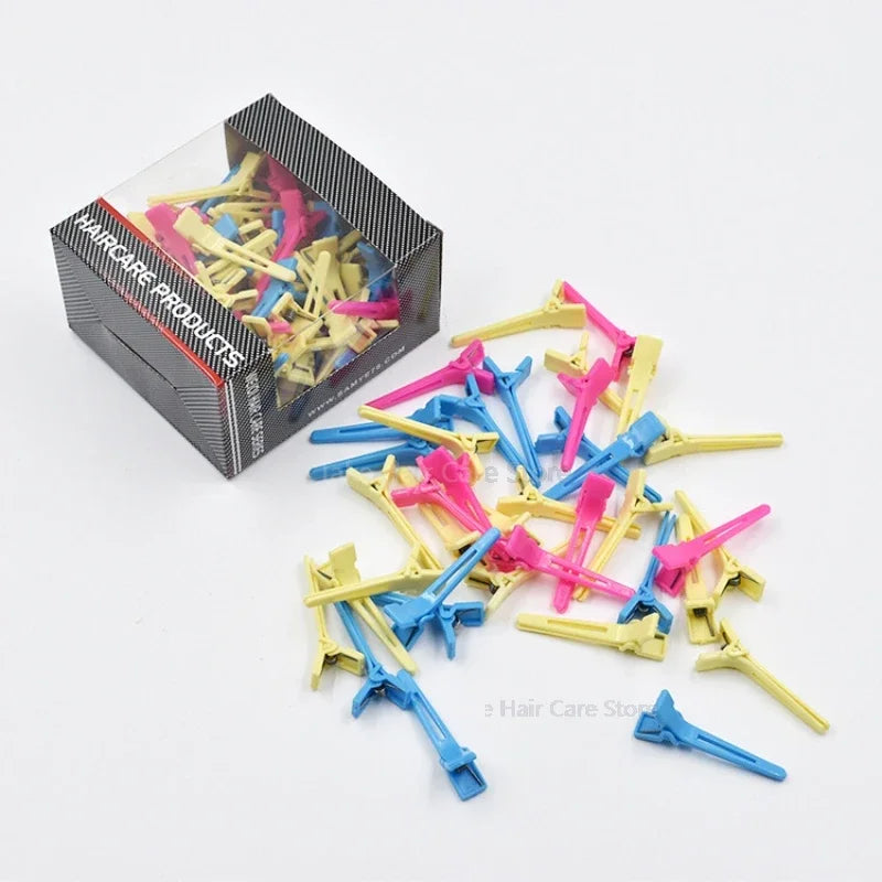 Boxed Hairdresser Hair Clips Curl Styling Perm Positioning Clip Cold Hot Positioning Hot Clip Partition Clamp Styling Tools