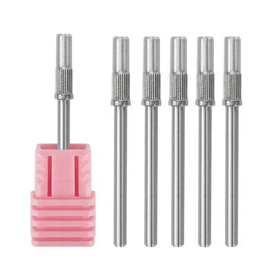 3.1mm Mini Nail Sanding Bands Mandrel For Manicure Sandpaper Ring Holder Stainless Steel Nail Drill Accessories Nail Art Tools