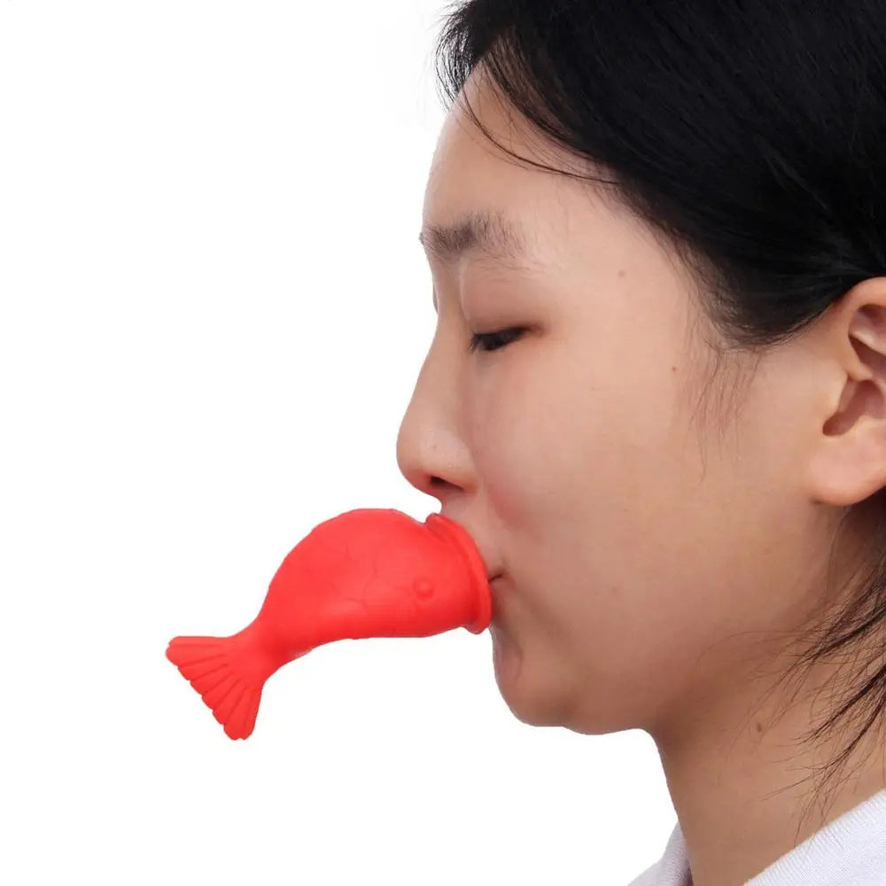 Silicone Labium Fish Shape Lips Tools Women Sexy Lip Plumper Enhancer Tool for Female Girls Natural Pout Thicken Mouth Plump