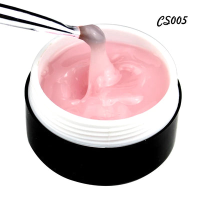 CHUNSHU Solid Jelly Extension Nail Gel Polish 15g Poly Builder Construction Gel For Nails Extend Semi Permanent UV White Varnish