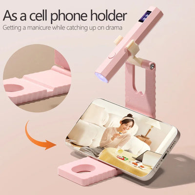 Timing Display Portable Handheld Mini Nail Lamp Family Quick Dry Flashlight Pen Chargeable Nail Dryer Machine Uv Led Nail Lamp