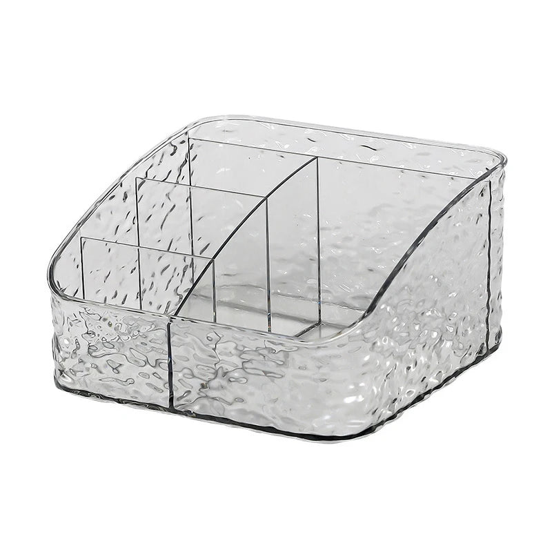 Clear Acrylic Makeup Brush Holder Desk Cosmetic Organizer Lipstick Storage Box Nail Polish Display Stand Rack Jewelry Case