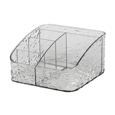 Clear Acrylic Makeup Brush Holder Desk Cosmetic Organizer Lipstick Storage Box Nail Polish Display Stand Rack Jewelry Case