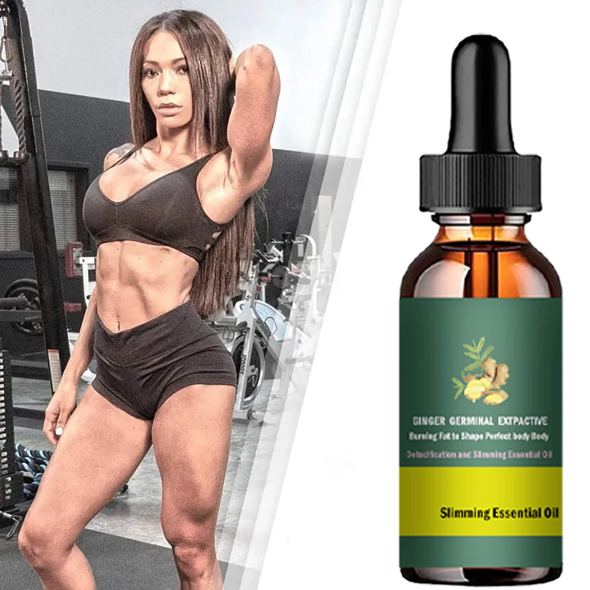 5ML/15ML/30ML/50ML Essential Oils Slimming Oil Ginger Essential Oil Weight Loss Fat Burning Oil Waist Leg Belly Massage