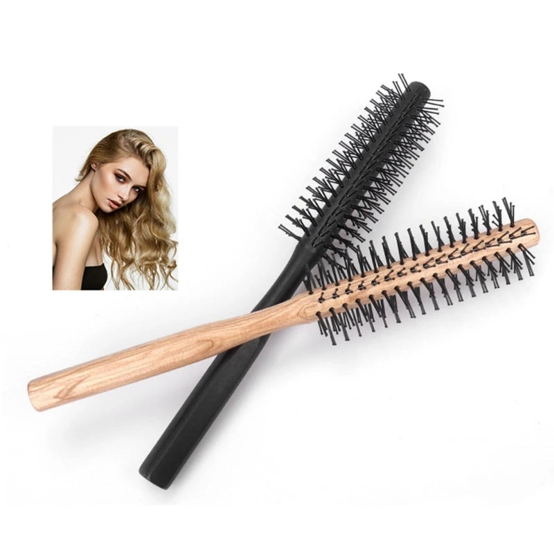 Round Hair Comb Curling Hair Brushes Curly Hairbrush Massage Roller Comb Hairdressing Salon Blowing Styling Drying Drop Shipping