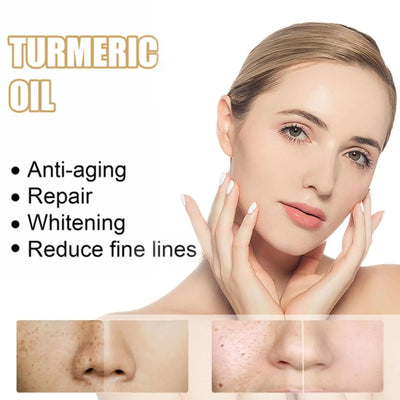 Ginger Turmeric Face Essence Oil Black Spots Remove Repair Aging Whitening Serum Skin Removal Moisturizing Wrinkles Oil Ant