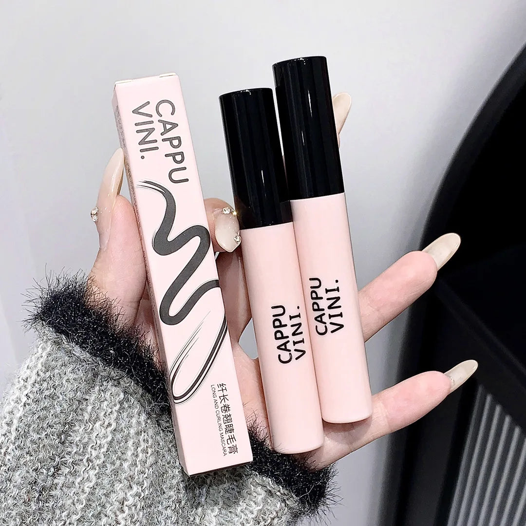 Waterproof Thick Lengthening Mascara 3D Fiber Lashes Black Brown Eyelash Extension Big Brush No Smudging Lasting Eye Cosmetics