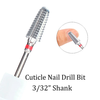 1pc Tungsten Carbide Nail Drill Bit Cutter For Manicure Machine Carbide Electric Nail Drill Milling Cutter For Nail Accessories