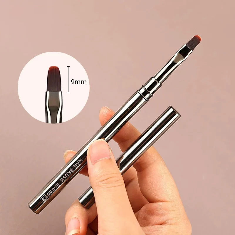 BORN PRETTY Nail Liner Brush DIY Drawing Painting Flower Line Stripes Pen Metal Handle UV Gel Nail Art Brushes Manicure Tool
