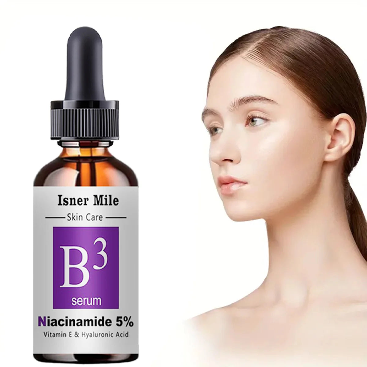 Nicotinamide facial essence, vitamin B3, firming and repairing skin, diminishing fine lines, collagen essence
