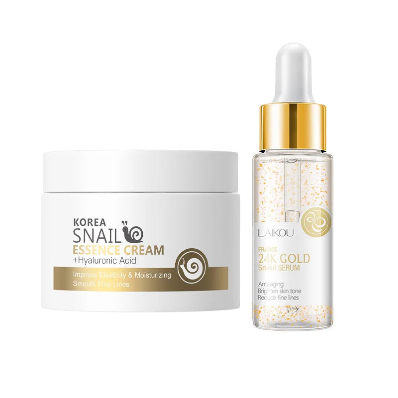 Snail Collagen Face Cream Facial Serum Firming Nourishing Moisture Repair Face Damaged Lift Firm Smooth Skin Korean Skin Care