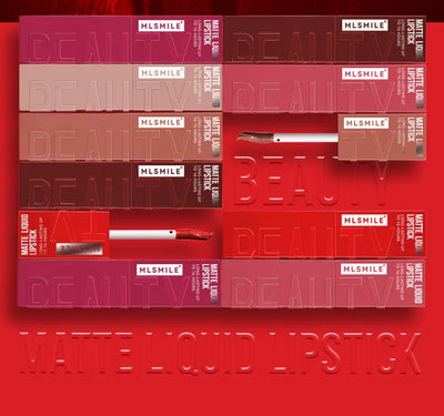 Matte Ink Liquid Lipstick Long Lasting Velvet Nude Lip Gloss Non-stick Cup Waterproof Lips Tint Waterproof Make Up