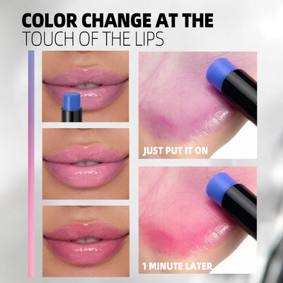 QIBEST Magic Color Changing Lip Stick Moisturizing Long Lasting PH Change Shift Colors Lip Balm Nourish Lip Stain Tint Makeup