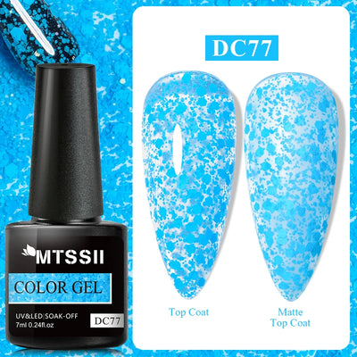Mtssii 6ml Nail Gel Jelly Eggshell Gel Nail Polish Transparent Gel Soak Off Nail Art Gel UV LED Varnish