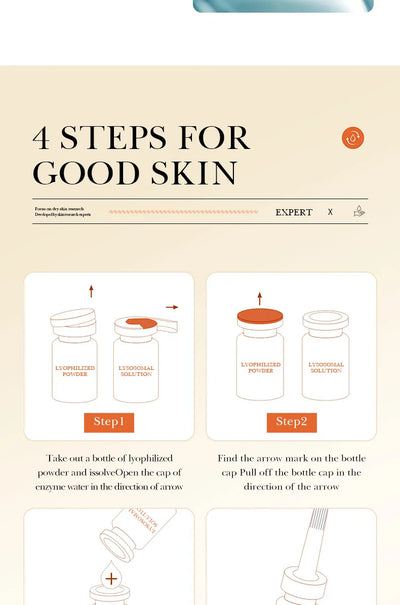 Face Serum Oligopeptide Freeze Dried Powder Nourish Tighten Skin Care Sensitive Repair Smooth Facial Essence Beauty