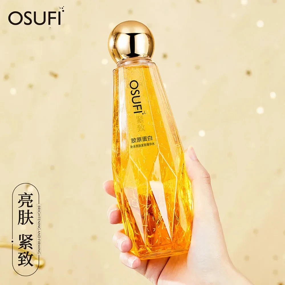 OSUFI Collagen Essence Lotion Face Toner Brightning Moisturizing Repairing Serum Anti Aging Lifting Smoothes Wrinkles Skin Care