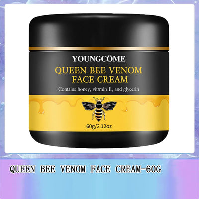 Queen Bee Venom Anti-Aging Face Cream - Collagen Boost & Deep Hydration, Wrinkle Reduction, Day/Night Moisturizer for All Skin