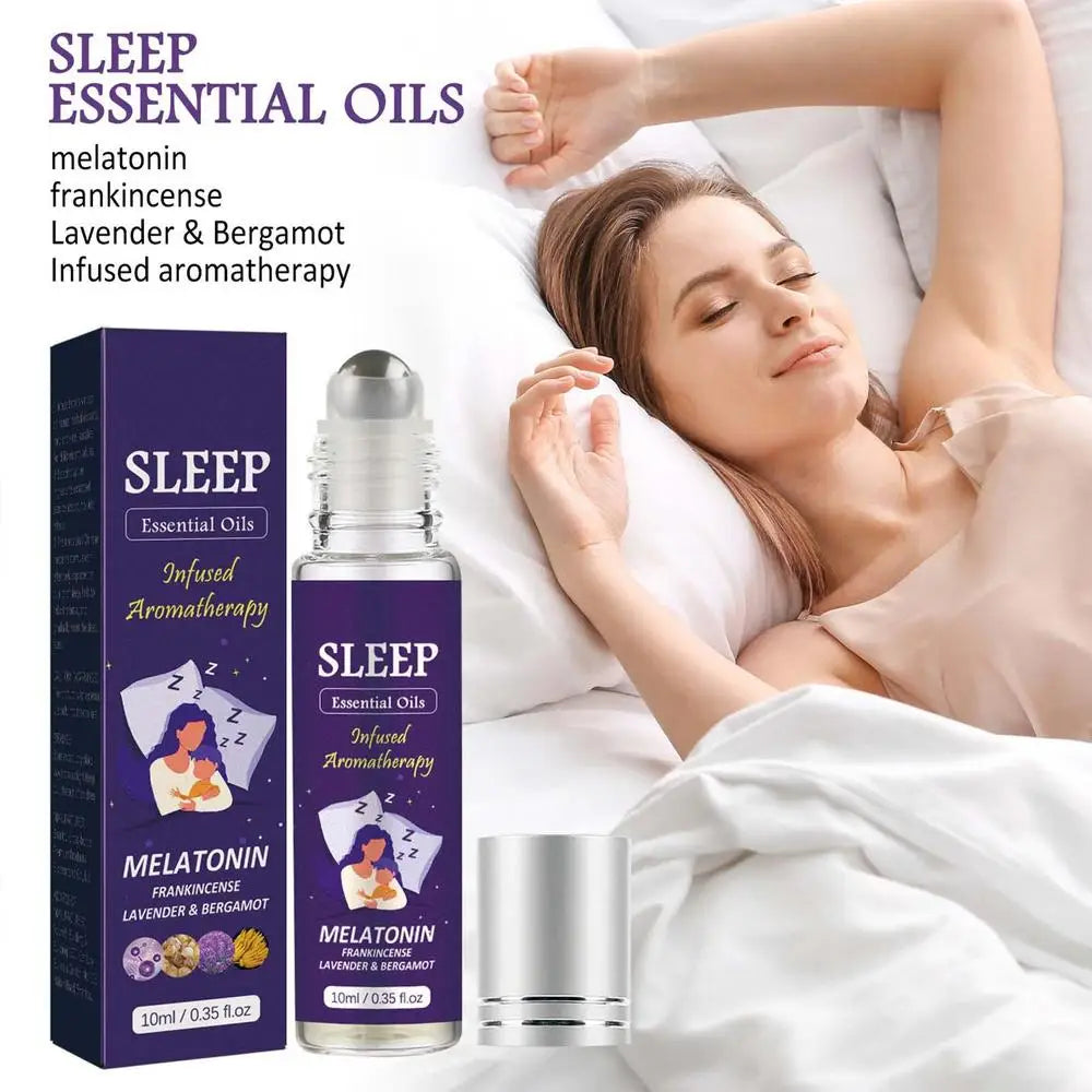 Pure Natural Essential Oils Sleeping Rollerball Essential Oil Lavender And Bergamot Soothing Essential Oil Gifts for Women