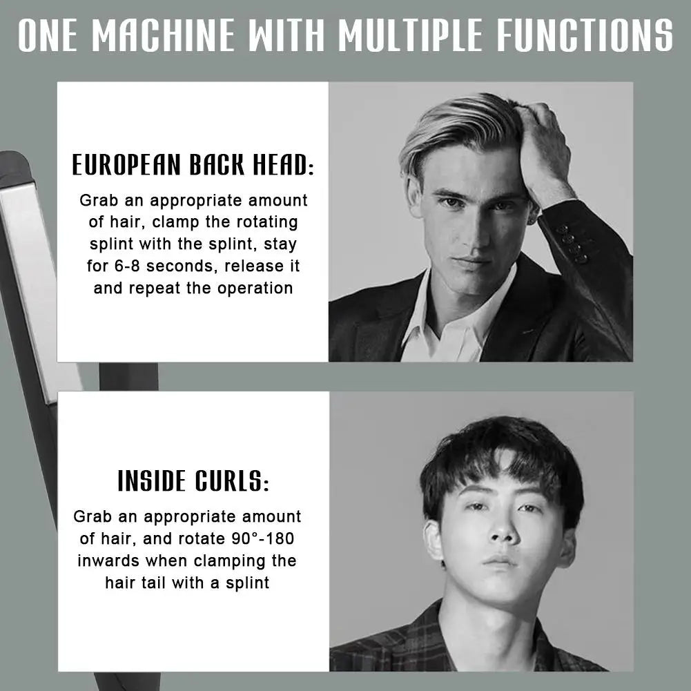 Mini Usb Portable Cordless Hair Straightener Curler Styling Flat Iron Rechargeable Split Professional Curling Straightening V7w7