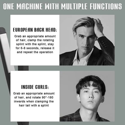 Mini Usb Portable Cordless Hair Straightener Curler Styling Flat Iron Rechargeable Split Professional Curling Straightening V7w7